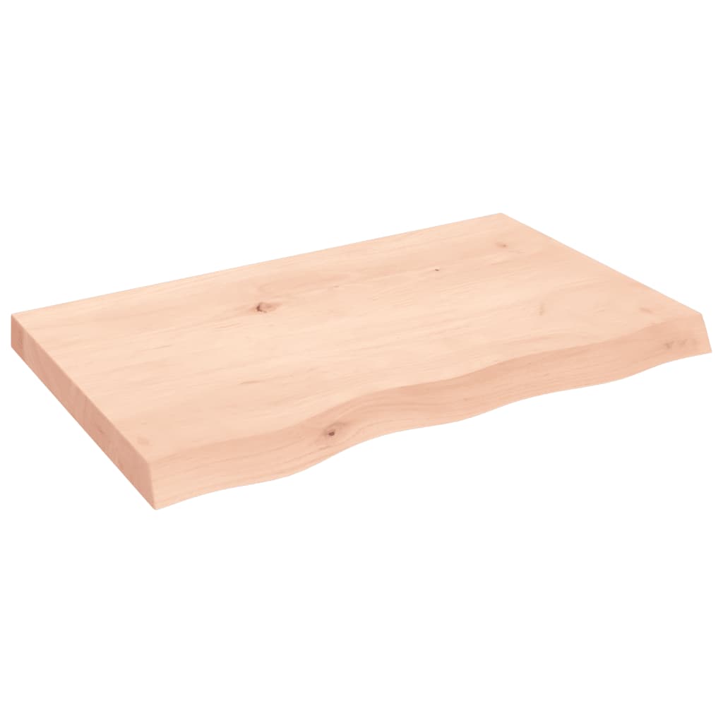 VidaXL Waschtischplatte 80x50x (2-6) cm unbehandeltes Massivholz