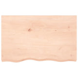 VidaXL Waschtischplatte 80x50x (2-6) cm unbehandeltes Massivholz