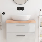 Vidaxl WashBasin Tabela 80x50x (2-6) CM Neobdelana trdna lesa