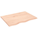 Vidaxx Waschtischplatte 80x60x2 cm unbehandeltes Massivholz