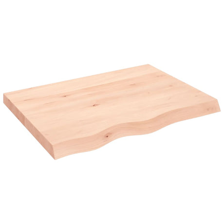 Vidaxx Waschtischplatte 80x60x (2-6) cm unbehandeltes Massivholz