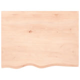 Vidaxx Waschtischplatte 80x60x (2-6) cm unbehandeltes Massivholz