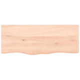 VidaXL Waschtischplatte 100x40x (2-4) cm unbehandeltes Massivholz