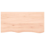 VidaXL Waschtischplatte 100x50x2 cm unbehandeltes Massivholz