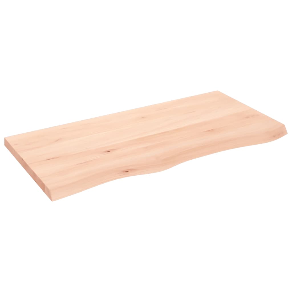 Vidaxx Waschtischplatte 100x50x (2-4) cm unbehandeltes Massivholz