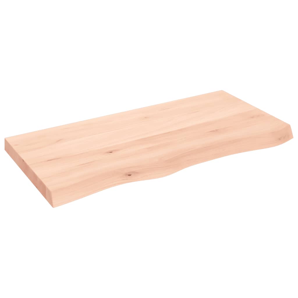 VidaXL Waschtischplatte 100x50x (2-6) cm unbehandeltes Massivholz