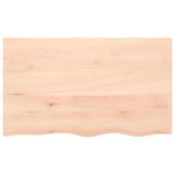 VidaXL Waschtischplatte 100x60x2 cm unbehandeltes Massivholz
