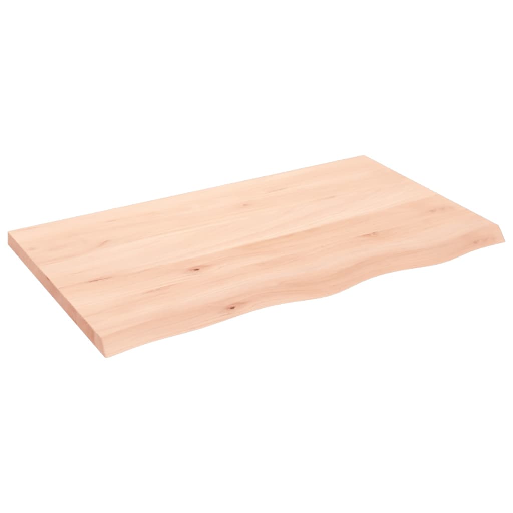 Vidaxx Waschtischplatte 100x60x (2-4) cm unbehandeltes Massivholz