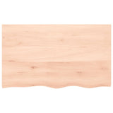 Vidaxx Waschtischplatte 100x60x (2-4) cm unbehandeltes Massivholz