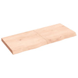 Vidaxx Waschtischplatte 120x50x (2-6) cm unbehandeltes Massivholz