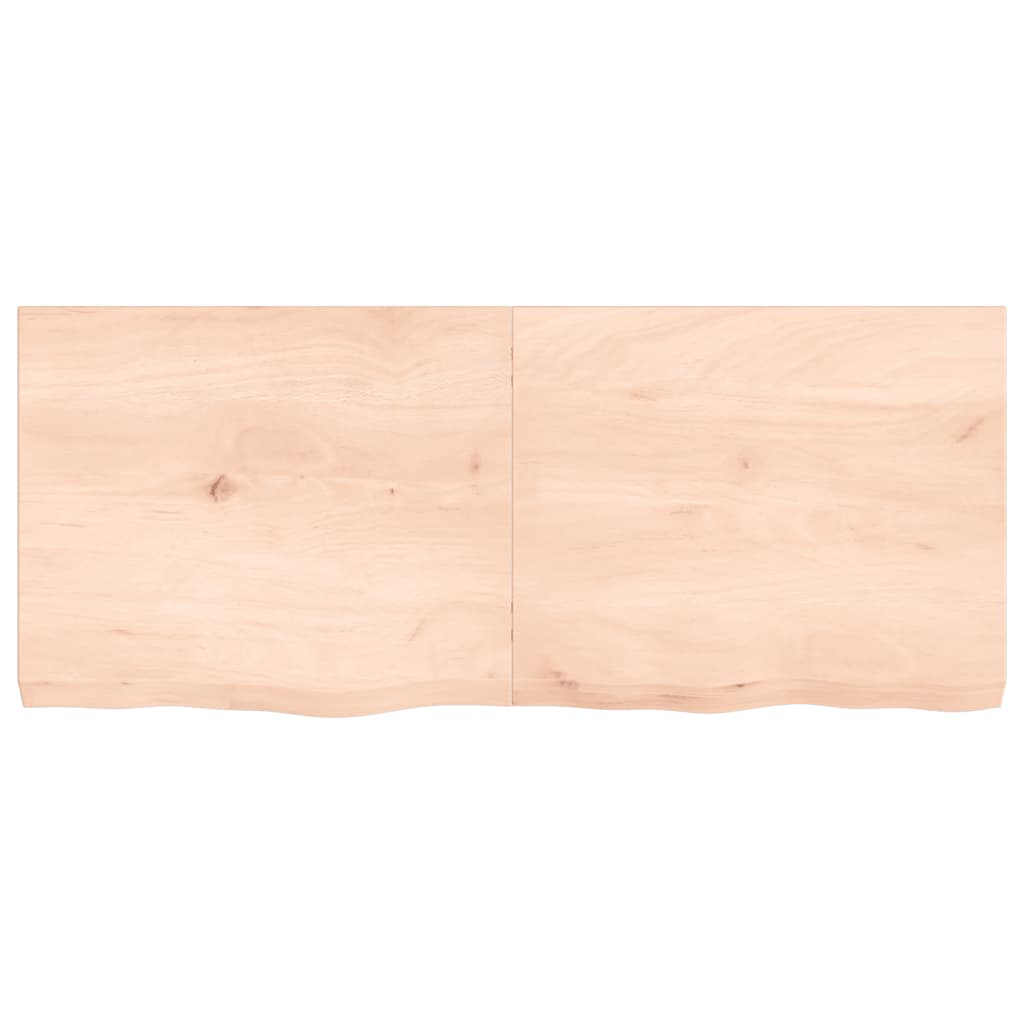 Vidaxx Waschtischplatte 120x50x (2-6) cm unbehandeltes Massivholz