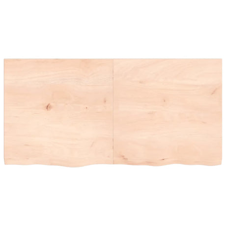Vidaxx Waschtischplatte 120x60x (2-4) cm unbehandeltes Massivholz