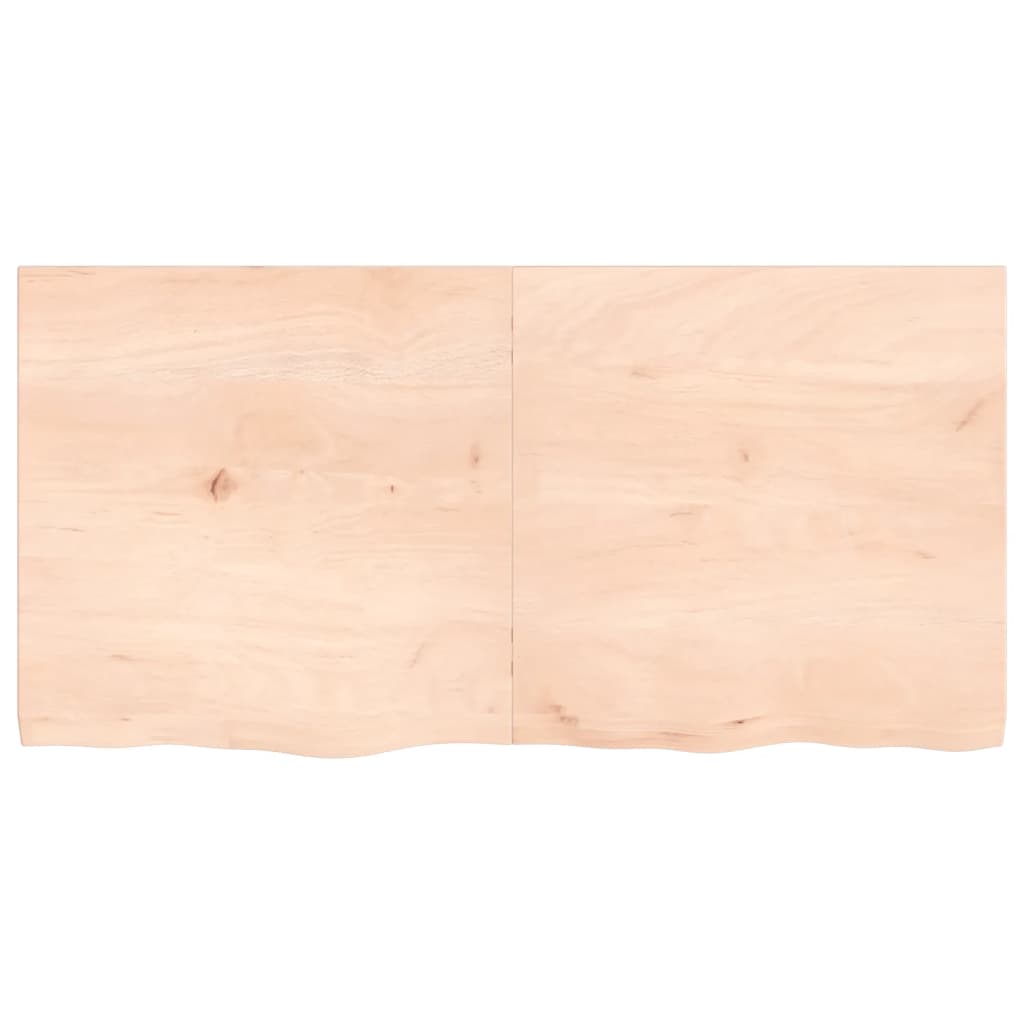 VidaXL Washbasin sheet 120x60x (2-4) cm Untreated solid wood