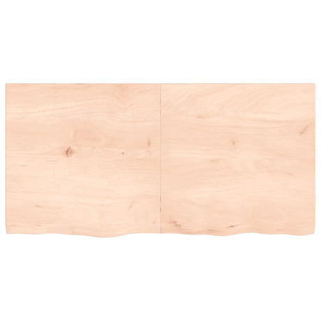 Vidaxx Waschtischplatte 120x60x (2-4) cm unbehandeltes Massivholz