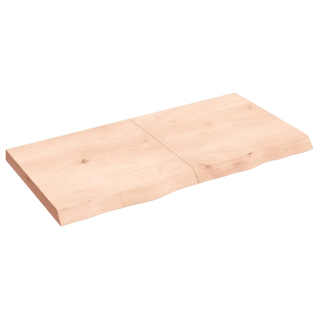 Vidaxx Waschtischplatte 120x60x (2-6) cm unbehandeltes Massivholz