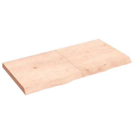 Vidaxx Waschtischplatte 120x60x (2-6) cm unbehandeltes Massivholz