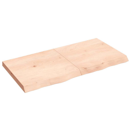 Vidaxx Waschtischplatte 120x60x (2-6) cm unbehandeltes Massivholz