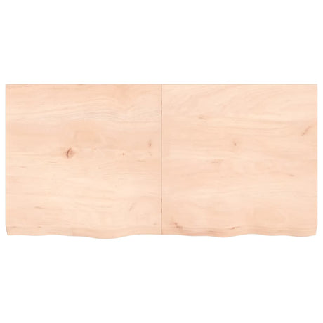 Vidaxx Waschtischplatte 120x60x (2-6) cm unbehandeltes Massivholz