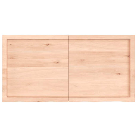 Vidaxx Waschtischplatte 120x60x (2-6) cm unbehandeltes Massivholz