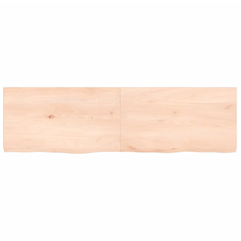 Vidaxx Waschtischplatte 140x40x (2-4) cm unbehandeltes Massivholz