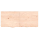 Vidaxx Waschtischplatte 140x60x (2-6) cm unbehandeltes Massivholz