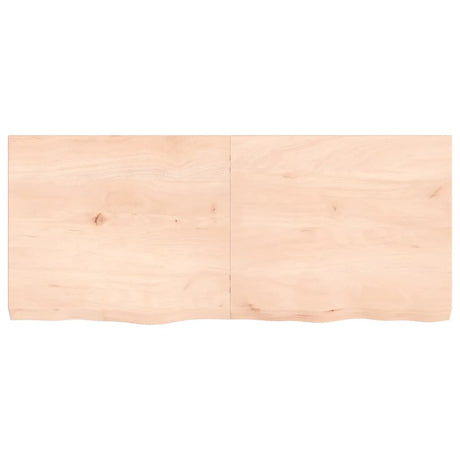 Vidaxx Waschtischplatte 140x60x (2-6) cm unbehandeltes Massivholz