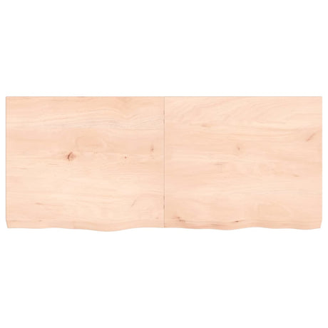 Vidaxx Waschtischplatte 140x60x (2-6) cm unbehandeltes Massivholz