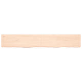 Vidaxx Waschtischplatte 180x30x (2-6) cm unbehandeltes Massivholz