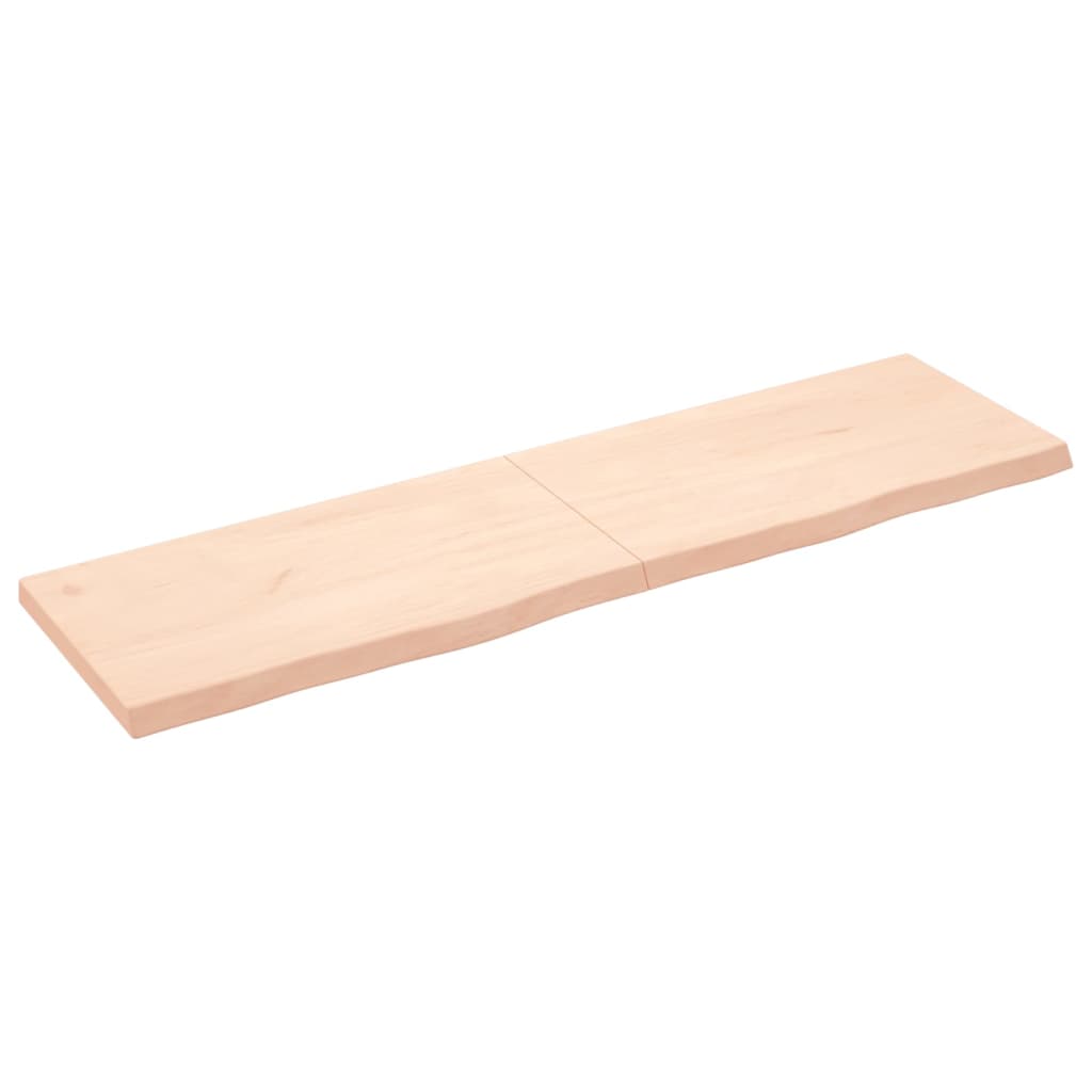 Vidaxx Waschtischplatte 180x50x (2-6) cm unbehandeltes Massivholz