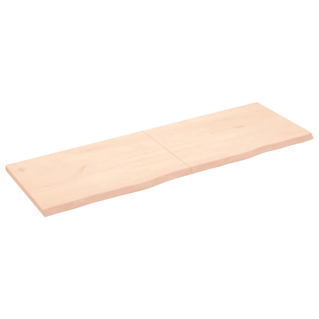 Vidaxx Waschtischplatte 180x60x (2-4) cm unbehandeltes Massivholz