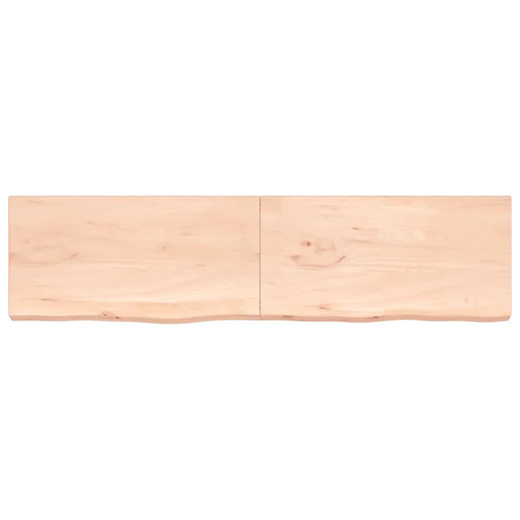 Vidaxx Waschtischplatte 200x50x (2-6) cm unbehandeltes Massivholz