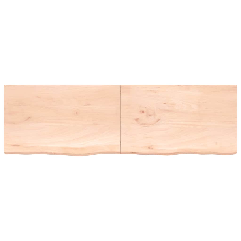 Vidaxx Waschtischplatte 200x60x (2-4) cm unbehandeltes Massivholz