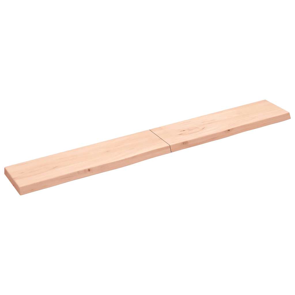 Vidaxx Waschtischplatte 220x30x (2-6) cm unbehandeltes Massivholz