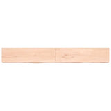 Vidaxx Waschtischplatte 220x30x (2-6) cm unbehandeltes Massivholz