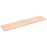 Vidaxx Waschtischplatte 220x50x (2-4) cm unbehandeltes Massivholz