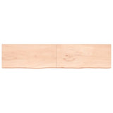 Vidaxx Waschtischplatte 220x50x (2-4) cm unbehandeltes Massivholz