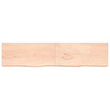 VidaXL Washbasin sheet 220x50x (2-4) cm Untreated solid wood