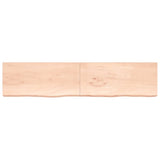 Vidaxx Waschtischplatte 220x50x (2-6) cm unbehandeltes Massivholz