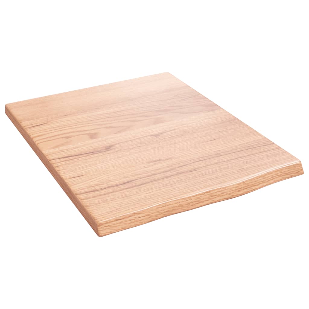 Vidaxx-Waschtischplatte 40x50x2, behandeltes Massivholz hellbraun