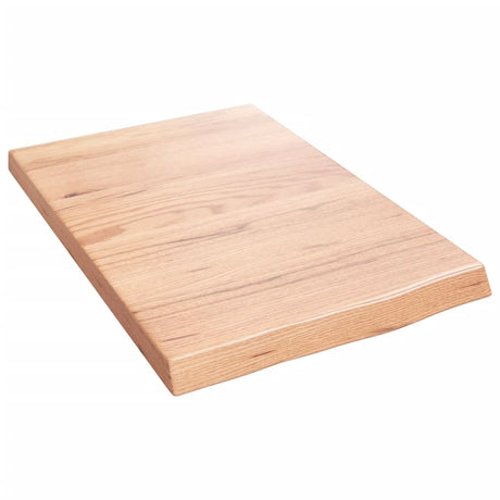 Vidaxx Waschtischplatte 40x60x (2-4) cm behandeltes Massivholz hellbraun