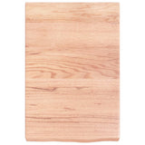 Vidaxx Waschtischplatte 40x60x (2-6) cm, behandeltes Massivholz hellbraun