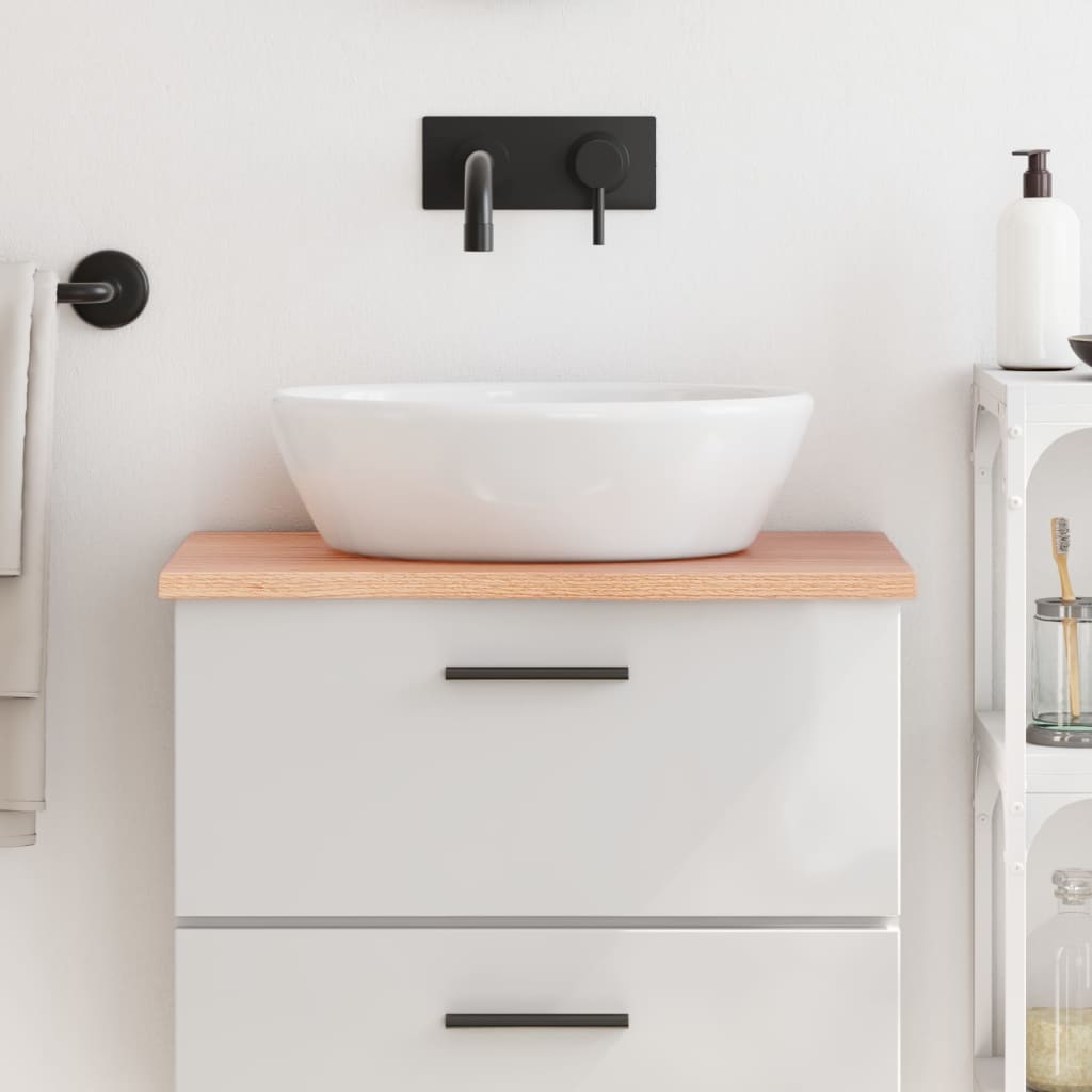 Vidaxl Washbasin Sheet 60x30X2 Ošetřený pevný dřevo světle hnědá