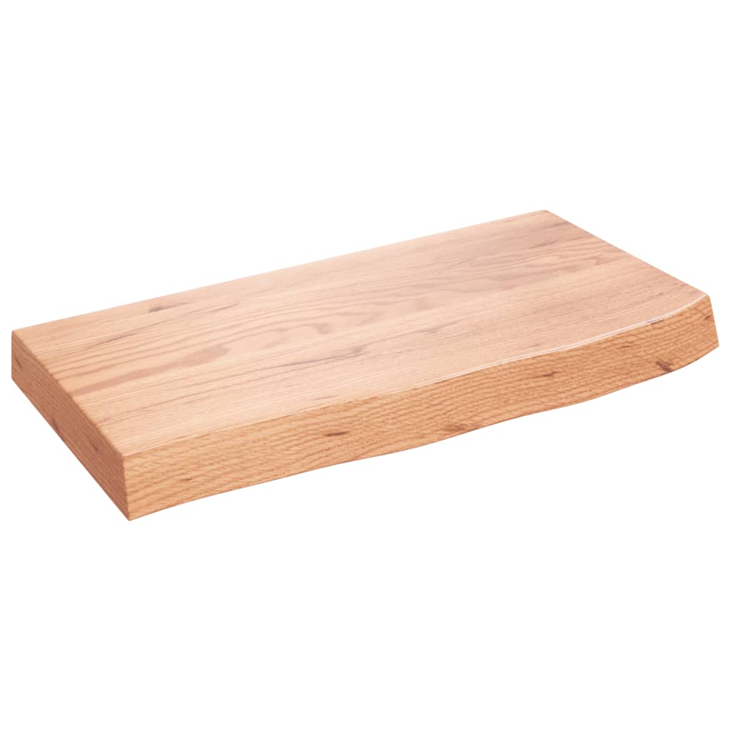 VidaXL Waschtischplatte 60x30x (2-6) cm, behandeltes Massivholz hellbraun