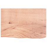 Vidaxl wastafelblad 60x40x(2-4) cm behandeld massief hout lichtbruin