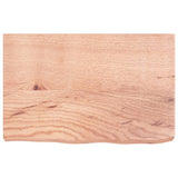 Vidaxl wastafelblad 60x40x(2-6) cm behandeld massief hout lichtbruin