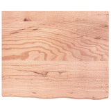 Vidaxx Waschtischplatte 60x50x (2-4) cm behandeltes Massivholz hellbraun