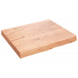 VidaXL Waschtischplatte 60x50x (2-6) cm, behandeltes Massivholz hellbraun