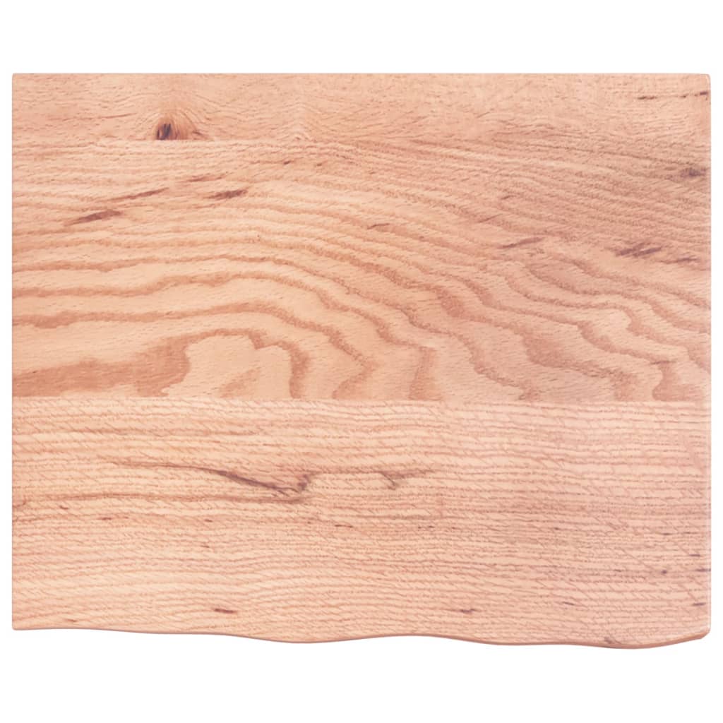 VidaXL Waschtischplatte 60x50x (2-6) cm, behandeltes Massivholz hellbraun