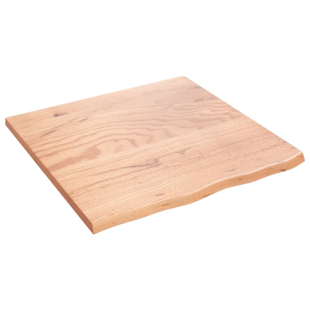 Vidaxx-Waschtischplatte 60x60x2, behandeltes Massivholz hellbraun