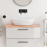 Vidaxl Washbasin Tabulka 80x30X (2-4) Ošetřené pevné dřevo světle hnědé